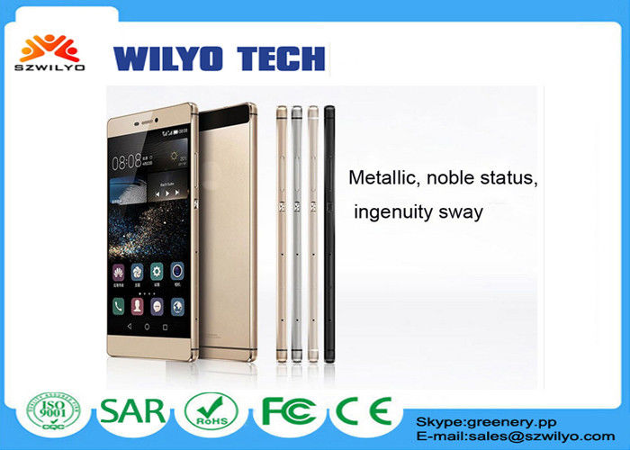 White Metal Smartphones With 5 Inch Screens MT6572 Dual Core Android 4.4 P8